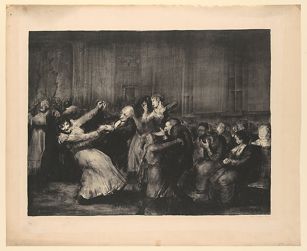 Dance in a Madhouse 1917-George Bellows ,  Poster Print Wall Art