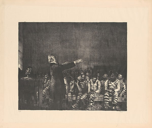 Benediction in Georgia 1916-George Bellows ,  Poster Print Wall Art