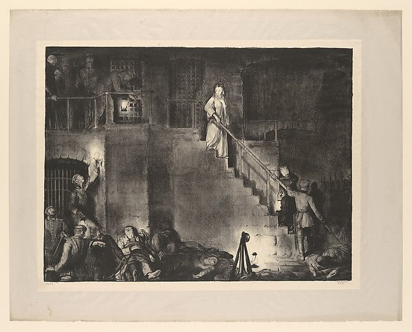 Murder of Edith Cavell 1918-George Bellows ,  Poster Print Wall Art