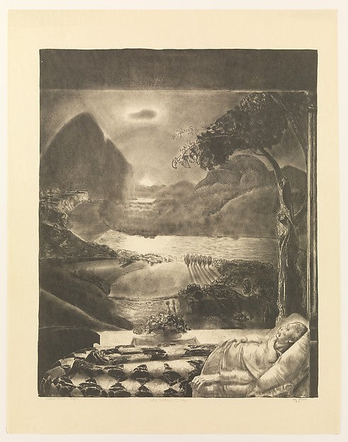 The Return to Life 1923-George Bellows ,  Poster Print Wall Art
