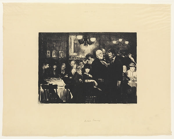 Artists' Evening 1916-George Bellows ,16x12