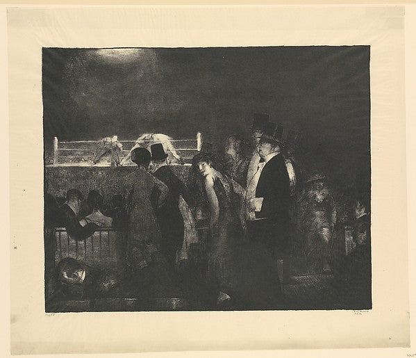 Preliminaries 1916-George Bellows ,  Poster Print Wall Art