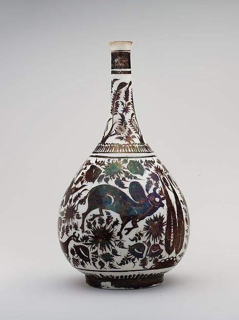 :Pear-Shaped Bottle with a Bullock Design second half 17th c-16x12"(A3) Poster
