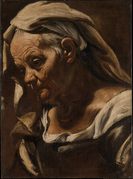 Orazio Borgianni:Head of an Old Woman after 1610-16x12"(A3) Poster