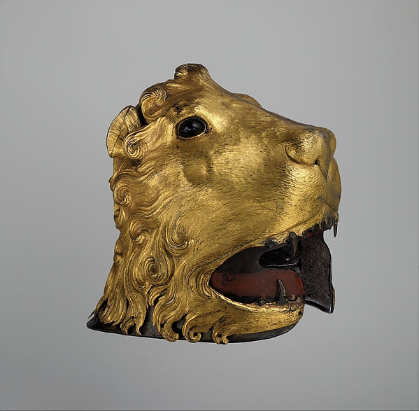 Sallet in the Shape of a Lion's Head c1475–80,  Poster Print Wall Art