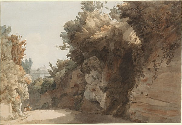 A View Near the Arco Scuro  Looking Towards the Villa Medici  ,16x12"(A3)Poster