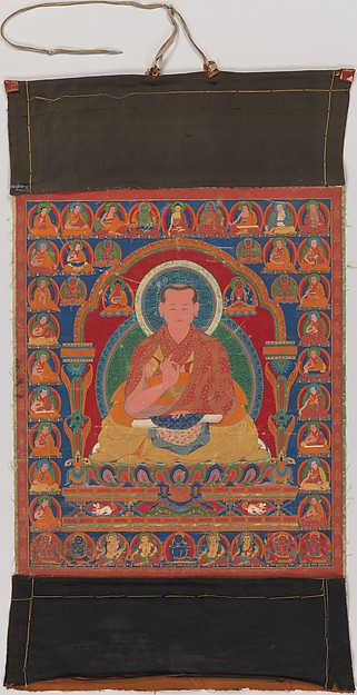 Portrait of Munchen Sangye Rinchen  the Eighth Abbot of Ngor M,  Poster Print Wall Art