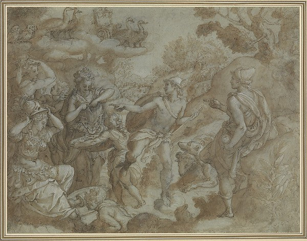 The Judgment of Paris 1583-Alessandro Allori,  Poster Print Wall Art
