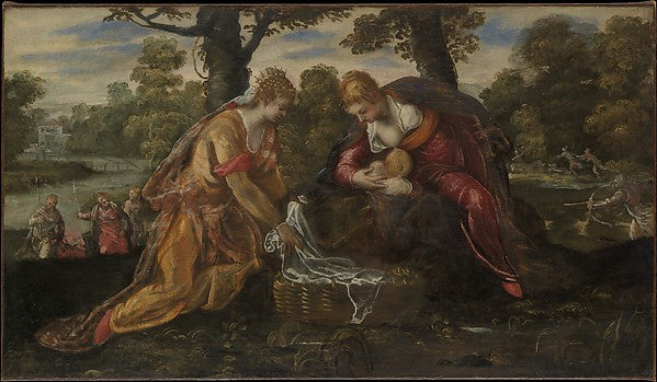 Jacopo Tintoretto:The Finding of Moses -16x12"(A3) Poster
