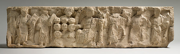 :Fragment of a Frieze with the Miracle of Loaves and Fishes -16x12"(A3) Poster