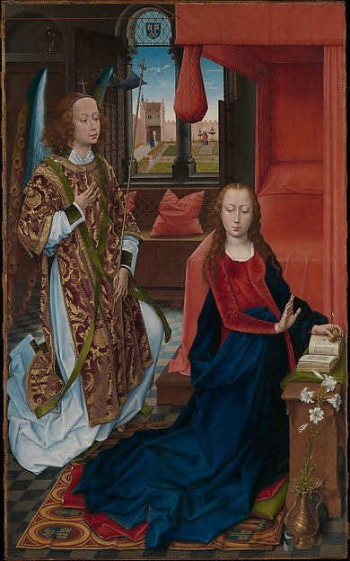 Hans Memling:The Annunciation c1465–70-16x12"(A3) Poster