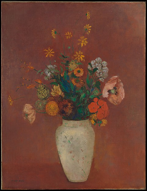 Odilon Redon:Bouquet in a Chinese Vase c1912–14-16x12"(A3) Poster