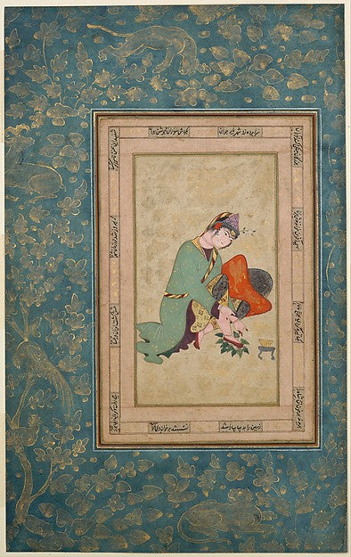 :Woman Applying Henna late 16th century-16x12"(A3) Poster