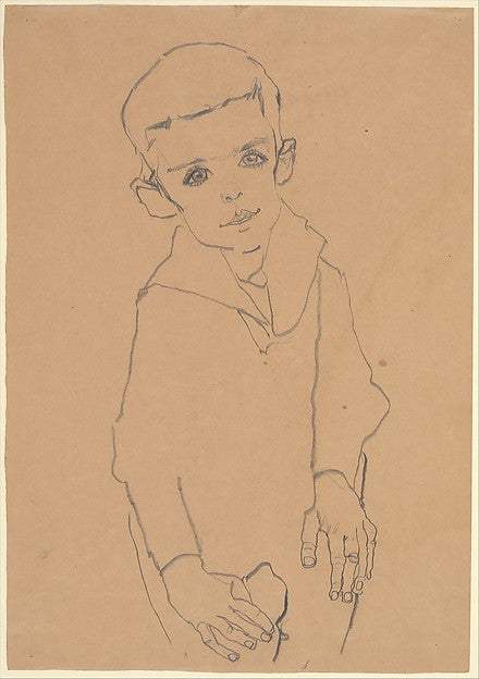 Egon Schiele:Portrait of Herbert Rainer 1910-16x12"(A3) Poster