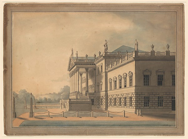 East Front of Wentworth Woodhouse  Yorkshire 1790-R. Blasson, Poster Print