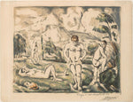 The Large Bathers  1898-Paul Cézanne,16x12"(A3)Poster