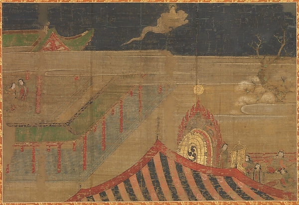 Life of the Buddha -  Abandoning Palace Life early 15th cent,Classic Ming China Image,  Poster Print Wall Art
