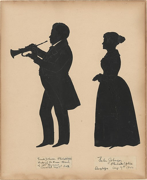 Frank Johnson  Leader of the Brass Band of the 128th Regiment,  Poster Print Wall Art