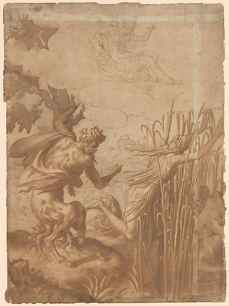 The Metamorphosis of Syrinx c1550–75-Anonymous, French, School,  Poster Print