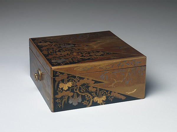 Stationery Box in Kdaiji style early 17th cent,Classic Ming China Image,  Poster Print Wall Art