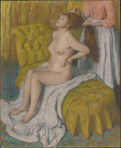 Edgar Degas:Woman Having Her Hair Combed c1886–88-16x12"(A3) Poster