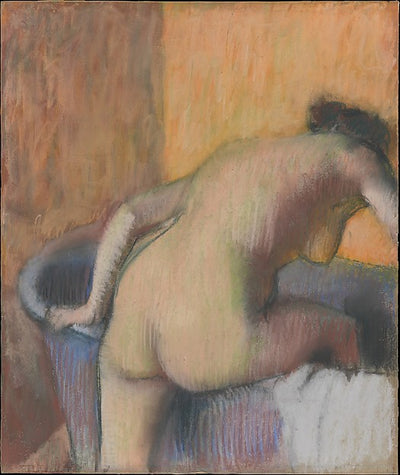 Edgar Degas:Bather Stepping into a Tub c1890-16x12"(A3) Poster