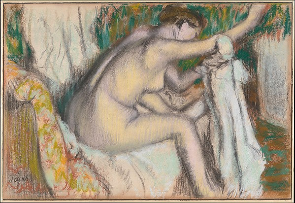 Edgar Degas:Woman Drying Her Arm late 1880s–early 1890s-16x12