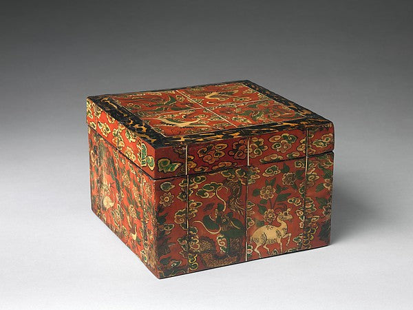 ,Box decorated with auspicious symbo,Classic Ming China Image,16x12"(A3) Poster