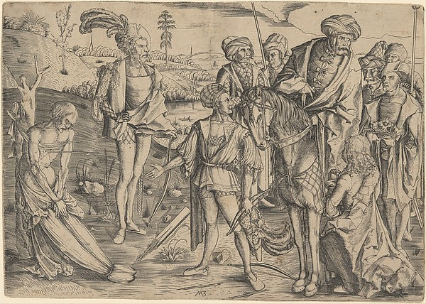 The King's Sons Shooting Their Father's Corpse c1500-Matthäus, Poster Print