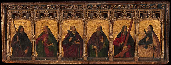 Spanish Painter:Six Apostles -16x12"(A3) Poster