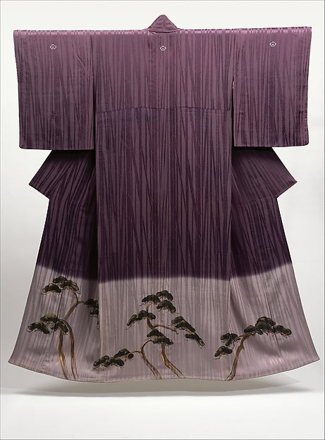 Kimono with Design of Pines  Plum  and Bamboo  second quarter,16x12"(A3)Poster