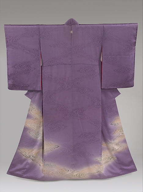 ,Kimono with Stylized Flowing Water second quarter of,16x12"(A3)Poster