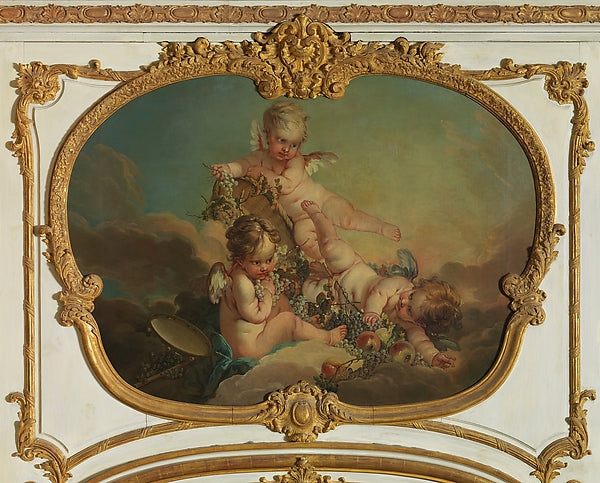 François Boucher and Workshop:Allegory of Autumn 1753-16x12"(A3) Poster