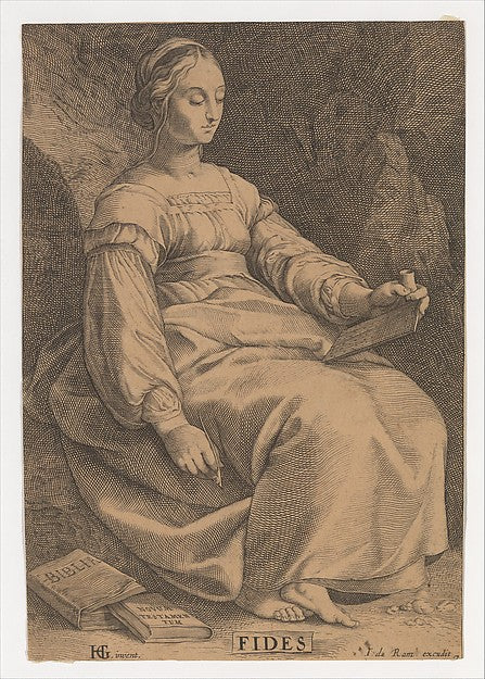 Fides  late 17th cent-Anonymous, Dutch, 17th cent, After Hendr,  Poster Print Wall Art
