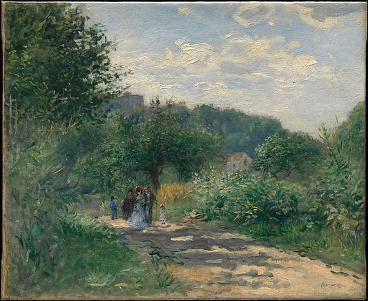 Auguste Renoir:A Road in Louveciennes c1870-16x12"(A3) Poster
