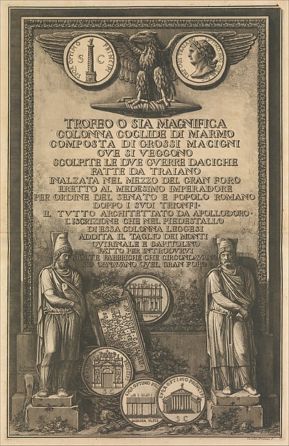 Giovanni Battista Piranesi:Title page from Trofeo o sia Magn-16x12"(A3) Poster