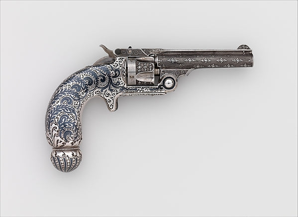 Smith and Wesson .32 Caliber Single-Action Revolver  Serial no,  Poster Print Wall Art