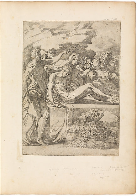 Entombment 1527-1530-Parmigianino ,  Poster Print Wall Art