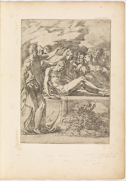Entombment 1527-1530-Parmigianino ,16x12