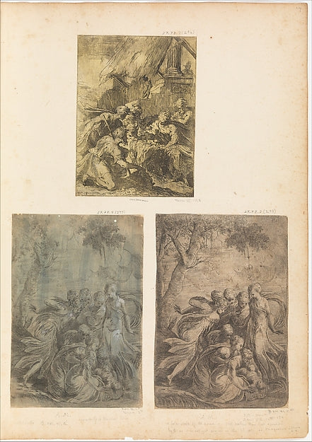 Moses Rescued from the Nile c1540–44-Andrea Schiavone   c1510?,  Poster Print Wall Art