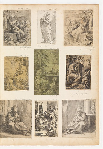A Youth with Two Old Men-Parmigianino ,16x12"(A3)Poster