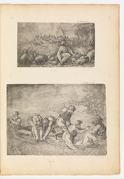 Moses and the Burning Bush c1544–48-Andrea Schiavone   c1510?–,  Poster Print Wall Art