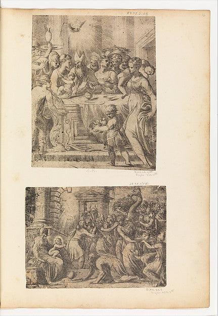 The Adoration of the Magi c1542–46-Andrea Schiavone   c1510?–1,  Poster Print Wall Art