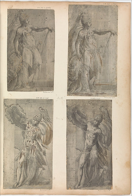 Bellona c1546–52-Andrea Schiavone   c1510?–1563 Venice),  Poster Print Wall Art