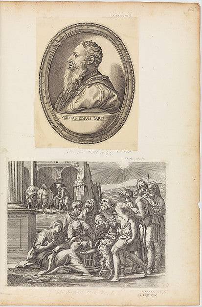Pietro Aretino-Engraved by Giovanni Jacopo Caraglio ),After ?,16x12