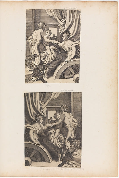 The Mystic Marriage of St. Catherine-Giulio Bonasone,After Pa,  Poster Print Wall Art