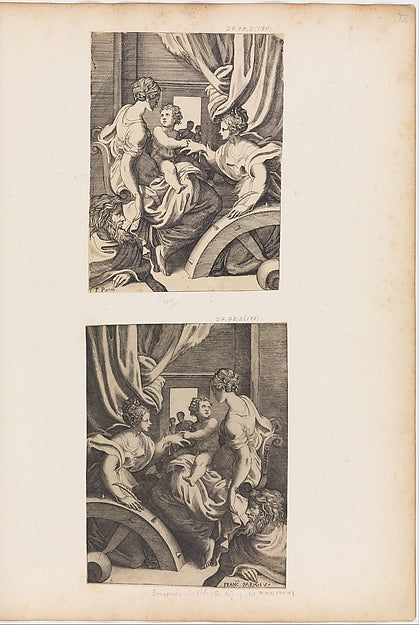 The Mystic Marriage of St. Catherine-Giulio Bonasone,After Pa,16x12