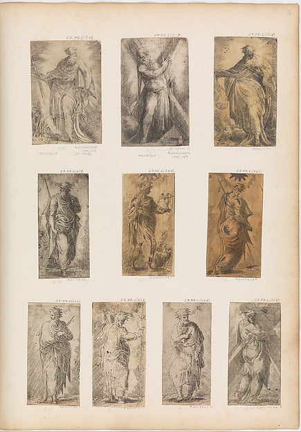 St. Matthew c1536–38-Etched by Andrea Schiavone   c1510?–1563,  Poster Print Wall Art