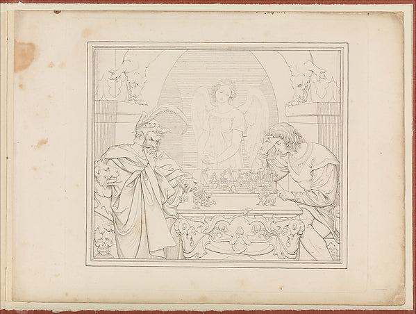 Die Schachspieler - Les joueurs d'échecs - The Chess Players 1, Poster Print