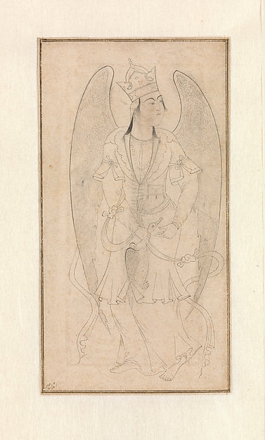 :Drawing of an Angel 16th century-16x12"(A3) Poster